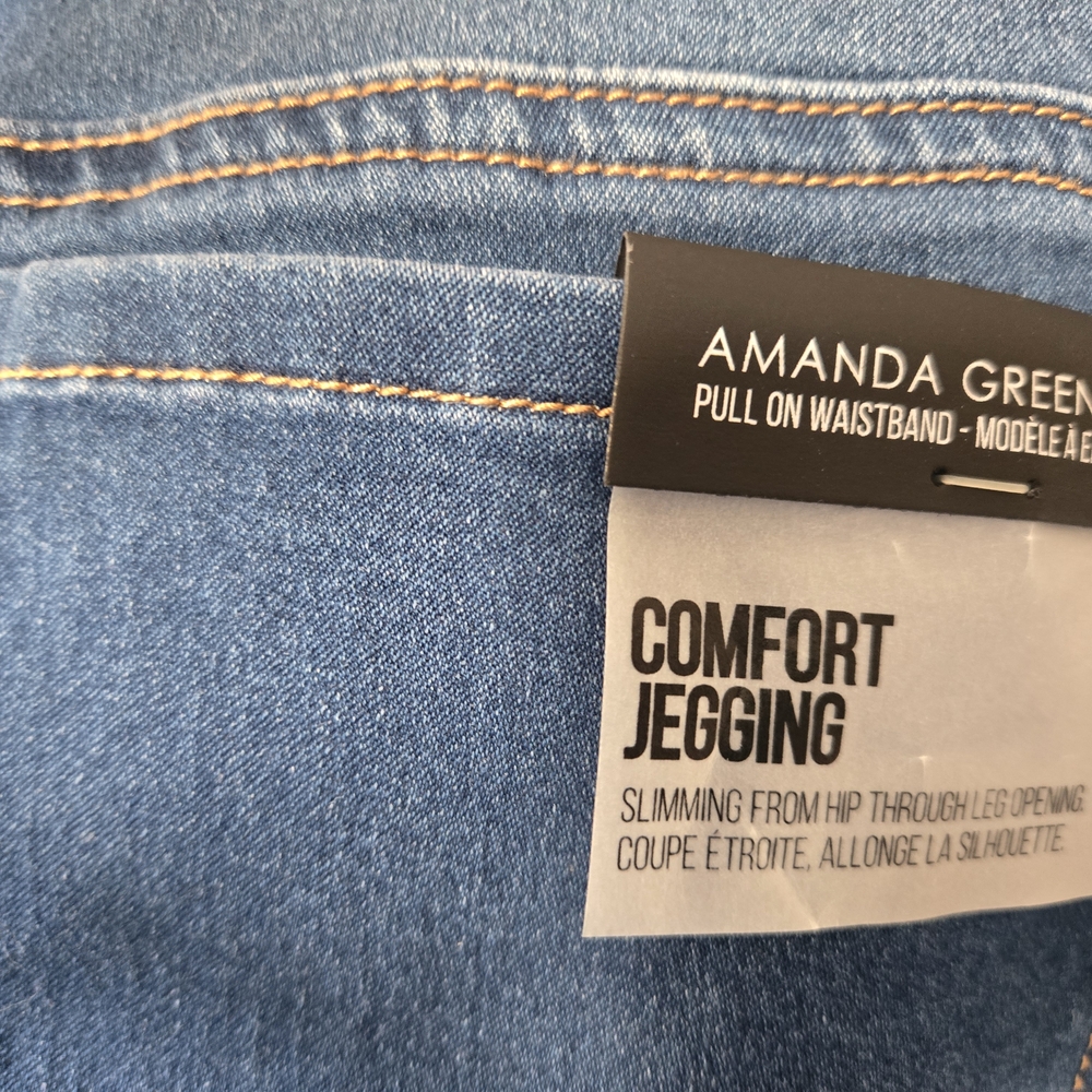 Northern Reflections Amanda Green Blue Jeggings with Comfort Fit